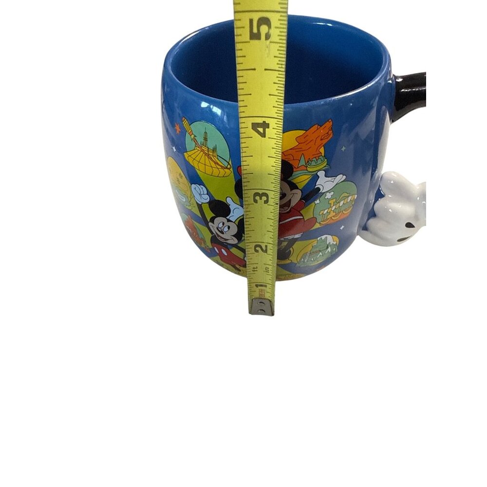 Disneyland Resort Mickey & Minnie Mouse 16 Oz Stoneware Mug NEW Blue - Picture 6 of 7